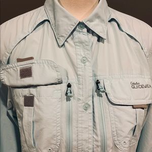 CABELA’S Sky Blue Guidewear Lightweight Top Sz L